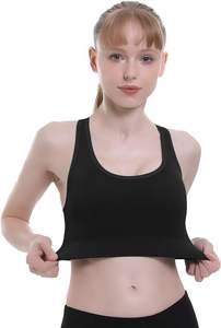 เสื้อชั้นในกีฬาคุณภาพสูงสำหรับผู้หญิง แบบมีฟองน้ำ ซัพพอร์ตแรงกระแทกสูง ไร้ตะเข็บ สายไขว้หลัง เหมาะสำหรับออกกำลังกาย ชุดออกกำลังกาย - Product Image 3