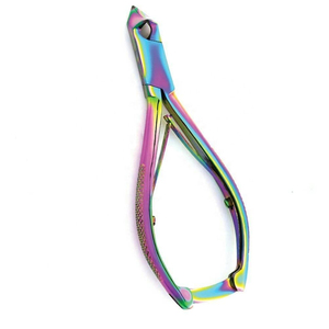 Pinza para cutículas de uñas de doble resorte de acero inoxidable de alta calidad, apertura de mandíbula ancha para salón, herramienta profesional para uñas de los pies - Product Image 2