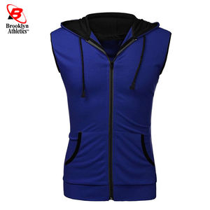 Hombres personalizable sin mangas de invierno Stand Collar Hoodie mejores productos de sellado chaquetas - Product Image 3