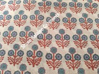 Tissu 100% Coton Pur, Magnifique Imprimé Floral Indien Fait Main, Écologique, Motif Croisé, pour Vêtements Femme, Garçon, Fille et Auvent