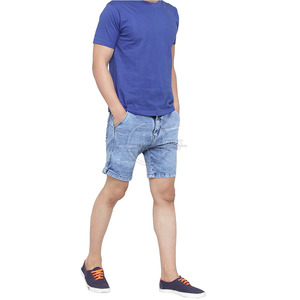 กางเกงขาสั้นผ้ายีนส์สำหรับผู้ชายกางเกงขาสั้นแนวสตรีท - Product Image 3