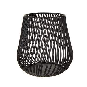 Elegant Ribbed Glass <b>Candle</b> <b>Holder</b> with Gold Base Decorative Tealight or Pillar Stand for Home Living Room Table and Wedding - Product Image 3