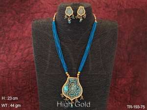 Jewelry Sets RTS Shipment Textured Designed Single Thewa <b>Jewellery</b> Accessories Women Single Thewa Pendant Set Jewelry Sets - Product Image 6