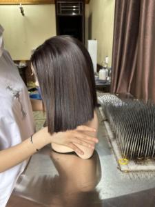 Perruques Bob en cheveux humains lisses avec lacet frontal extensions de cheveux de haute qualité vietnamienne 100% perruques en cheveux humains vierges pour femmes noires - Product Image 3