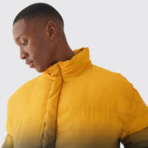 2024 hombres High Street nueva moda transpirable invierno Puffer chaqueta de alta calidad con capucha cuello carta patrón al por mayor - Product Image 2