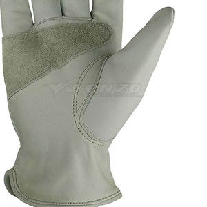 Gants de mécanicien en cuir avec logo personnalisé, haute qualité, poignet réglable, respirants, durables, réduisant les chocs, pour hommes, prix bas - Product Image 5