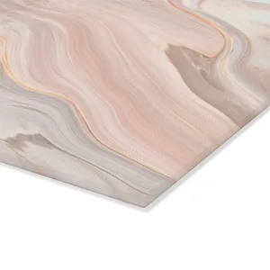 Planche à découper en verre de marbre rose, planche à découper de cuisine, décor de cuisine en marbre - Product Image 3