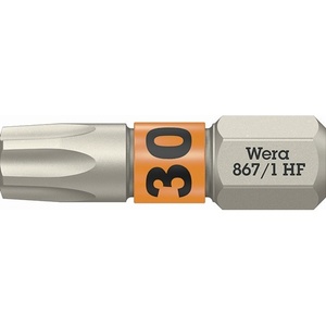Juego de 10 Puntas de Destornillador WERA 867 TORX HF 1/4 Zoll TX 30 L.25mm VPE - Product Image 1