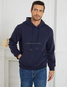 Custom Pullover <b>Hoodie</b> for Men basicscotton blended Fleece Winter <b>Oversized</b> Hooded Sweatshirt Streetwear with <b>Long</b> Sleeve - Product Image 3