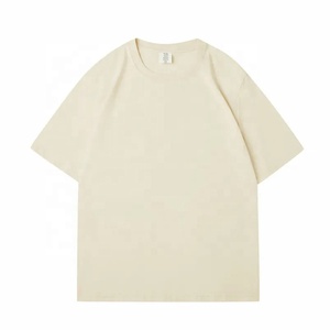 Venta al por mayor de encargo de gran tamaño de la camiseta de alta calidad de algodón de poliéster gota hombro suelto Camiseta de algodón de los hombres - Product Image 3