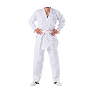 Costume de Taekwondo 2 pièces avec impression de logo personnalisé, uniforme unisexe de Taek Wondo avec ceinture réglable pour adultes - Product Image 1