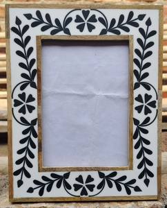 Handmade Modern Photo <b>Frame</b> with Stylish <b>Resin</b> Inlay Details Customizable Shape-Bone Inlay Wall <b>Frame</b> - Product Image 6