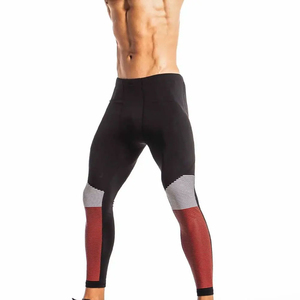 Nouveau pantalon de compression sublimé pour homme, 76% polyester, 24% coton, respirant, taille élastique, longueur intégrale, legging personnalisé OEM - Product Image 6