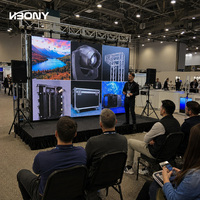 Panneau d'écran vidéo LED HBONY P2 P3.9 pour usage extérieur et intérieur, ascenseur, IP65, 6500cd/sqm