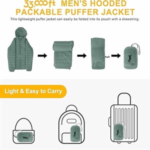 Chaquetas Acolchadas Personalizadas al por Mayor, Chaqueta de Invierno Acolchada para Clima Frío para Hombre - Product Image 5