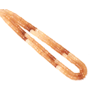 Cuentas Heishi de Aventurina Melocotón: Piedra Preciosa Facetada AAA, Hilo de 16 Pulgadas - Product Image 5
