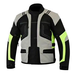 2023 son tasarımı özelleştirilmiş Logo erkekler spor motosiklet yarış OEM Cordura tekstil ceket