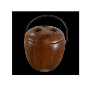 Seau à glace en bois nouvelle conception taille personnalisée couvercle de conception merveilleuse seau à glace en bois de forme ronde à faible coût - Product Image 3