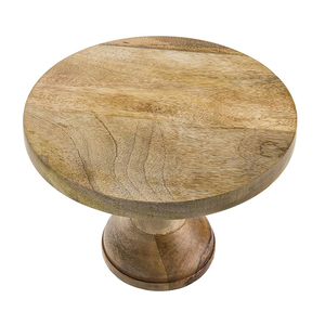Mayorista Soporte de pastel de madera Diseño antiguo Hecho a mano Venta al por mayor Soporte de pastel Top redondo Nuevo Soporte de pastel de madera asequible de lujo - Product Image 1