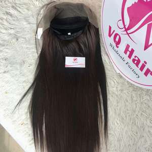 Meilleure vente perruques vierges naturelles droites non-remy extensions de cheveux humains machine double trame pour femme noire origine vietnamienne - Product Image 6