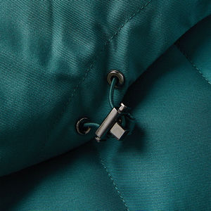 Personnalisé Hiver Oversize Léger Extérieur Toile Fermeture Éclair Veste Matelassée Hommes Imperméable À Capuche Coupe-Vent OEM ODM Vente En Gros - Product Image 3