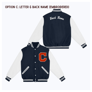 Blouson bombardier brodé pour femmes Couleurs et logos personnalisés Manches en cuir Veste universitaire chaude Letterman pour unisexe - Product Image 2