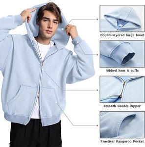 Sudaderas con capucha de lavado ácido informales de invierno para hombre, Color sólido, ajuste Regular, forro polar de algodón 100%, transpirable, diseño de bolsillo ecológico - Product Image 1