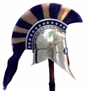 Casco Medieval Romano de Latón Hecho a Mano con Diseño de Caballo, Logotipo Personalizado de Alta Calidad, Artesanía, Regalo de Halloween - Product Image 5