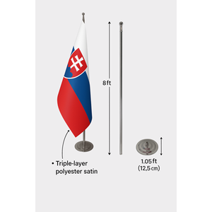 Bandera Oficial Eslovaca Personalizada para Interiores, Digital, de Aluminio, Variedad en Materiales como Nylon, Plástico, Poliéster, Vinilo, Seda, para Seguros de Automóviles - Product Image 6