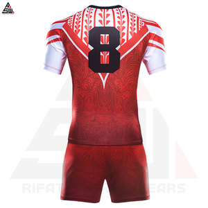 Uniforme de Rugby Sublimado para Hombre, Nuevo, Cosido, Diseño Impreso, Jersey con Pantalones Cortos, Uniforme de Rugby Profesional, Servicios OEM - Product Image 4