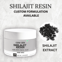 Usine en gros extrait de Shilajit naturel pur de haute qualité liquide 80% acide fulvique résine de Shilajit himalayen dans un emballage en pot