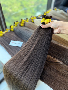 Extensiones de Cabello Humano Vietnamita de 100g, Color Claro, 60cm de Largo, Súper Dobles, en Paquetes, Ondulado Natural - Product Image 3