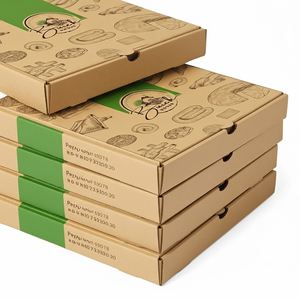 Caja de Pizza de Papel Kraft Ecológica Premium, Apta para Microondas y Reciclable, Envase Seguro para Alimentos para Pizza Caliente para Llevar - Product Image 3