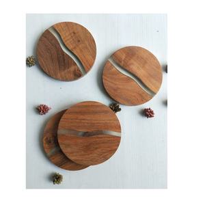 100% Eco Friendly With Handmade <b>Resin</b> & <b>Epoxy</b> Wooden Coaster High Marketing Classic Coaster Use for Home Hotel and Restaurant - Product Image 5