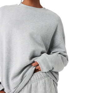 Ensemble de survêtement en molleton pour femme, deux pièces, décontracté, tendance, 100% coton, pour tous les jours - Product Image 6