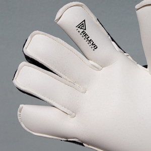 Gants de gardien de but de football personnalisés avec logo, design simple, logo personnalisé, cuir, protection des doigts réglable - Product Image 2