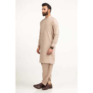 Costume de mariage/bureau brodé coupe classique/slim SK-EMB25-007, fermeture simple boutonnage, ensemble formel respirant et confortable - Product Image 4