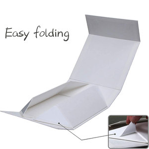 7,8x7x3,1 pulgadas, caja de regalo blanca con tapa, caja de propuesta de padrino plegable con magnético, Cajas de Regalo para regalos, boda - Product Image 3