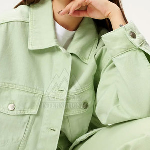 โรงงานผลิตแจ็คเก็ตยีนส์แขนยาวสำหรับผู้หญิงรุ่นใหม่ล่าสุด รับผลิตตามสั่ง ขายส่งแจ็คเก็ตยีนส์ผู้หญิง - Product Image 6