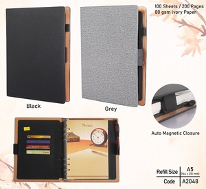 Custom A5 Premium Leather <b>Traveler</b> Diary Notebook <b>Journal</b> High Quality Soft Cover Handmade Planner Custom <b>Journal</b> Diary <b>Gift</b> Set - Product Image 5