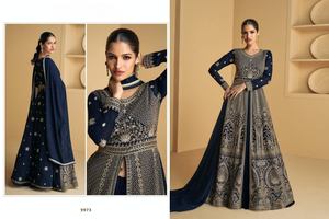 Nuevo Traje Anarkali de Diseñador Evergreen 2024, Último Modelo, en Georgette Real con Dupatta y Bordado, Proveedor de Moda Femenina - Product Image 3