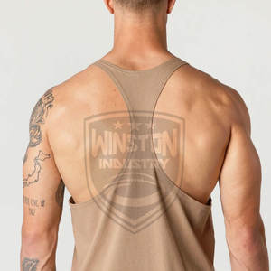Nuevo 2024 2025 ropa deportiva de secado rápido Fitness hombres Stringer de gran tamaño de buena calidad por encargo hombres Stringer - Product Image 6
