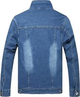 Veste en jean pour homme personnalisable 100% coton, qualité supérieure, respirante, vêtements d'extérieur décontractés pour homme en coton pour l'hiver