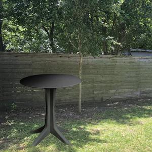 Progarden Levante antracite polipropilene tavolo da Bar esterno 70x72h cm rotondo tavolo da giardino - Product Image 3