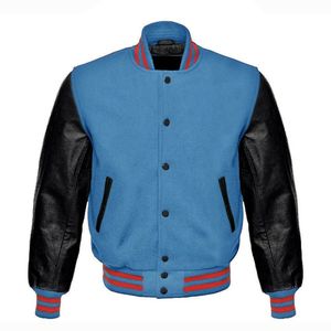 Chaqueta Universitaria de Béisbol Personalizada de Alta Calidad, Bordada en Chenilla, para Hombre, Estilo Bomber, con Letras - Product Image 1