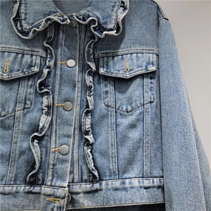 Veste en jean à la mode automne femmes manteau court MCP291 - Product Image 5