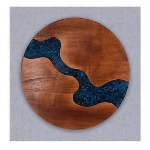 Diseño antiguo de madera y resina Lazy Susan popular resina epoxi color más vendido madera y resina Lazy Susan - Product Image 6