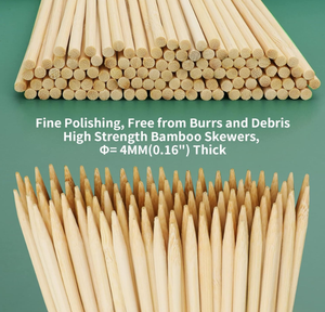 Brochettes de bambou-naturelles, biodégradables et sans danger pour les aliments - Product Image 5