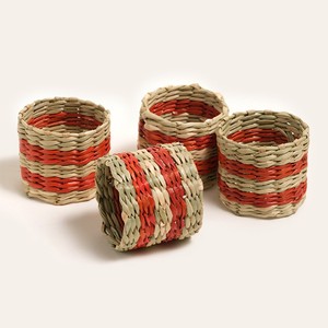 แหวนรองผ้าเช็ดปากจากหญ้าทะเล ทำมือ ธรรมชาติ ของตกแต่งโต๊ะสไตล์เรียบง่าย สำหรับงานอีเว้นท์ งานเลี้ยง งานแต่งงาน ตกแต่งโต๊ะอาหารที่บ้าน - Product Image 5