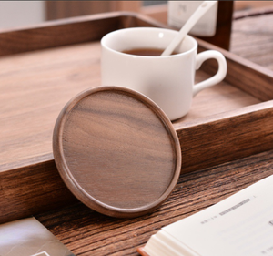 Elegant wooden <b>coaster</b> set made for modern home decor providing long lasting moisture and <b>heat</b> safety - Product Image 5